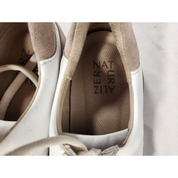 Preppy Leather Two Tone Tennis Shoe Naturalizer Morrison 8.5 W - Picture 9 of 10